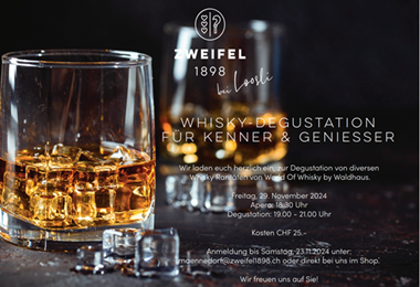 Whisky Degustation bei Loosli in Männedorf