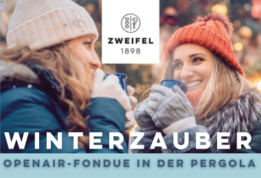 Winterzauber - Openair-Fondue in der Pergola